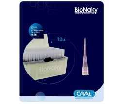 Ponteira Pcr Sem Filtro Curta Tipo Gilson 0,1-10 Ul - Livre De Dnase, Rnase, Metais Pesados E Inibidores De Pcr - Rack Com 96 Unid - Cral